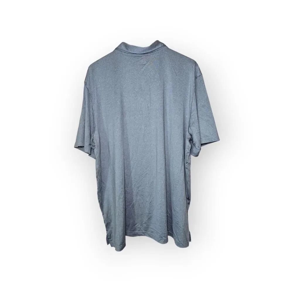 Adidas Golf Mens 2XL Heather Gray Short Sleeve Performance Polo Shirt